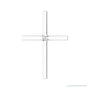 Sapphire Row Solitaire Cross Pendant setting in Platinum, shown with a center stone (sold separately)