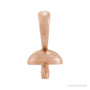 Sapphire Row Pearl Pendant setting in 14K Rose Gold, shown without a pearl (pearl sold separately)