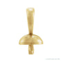 Sapphire Row Pearl Pendant setting in 14K Yellow Gold, shown without a pearl (pearl sold separately)