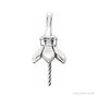 Sapphire Row Pearl Pendant setting in 14K White Gold, shown without a pearl (pearl sold separately)