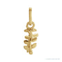 Sapphire Row Floral Pearl Pendant setting in 14K Yellow Gold, shown without a pearl (pearl sold separately)