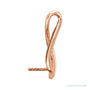 Sapphire Row Freeform Pearl Pendant setting in 14K Rose Gold, shown without a pearl (pearl sold separately)