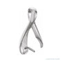 Sapphire Row Freeform Pearl Pendant setting in 14K White Gold, shown without a pearl (pearl sold separately)