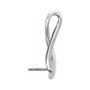 Sapphire Row Freeform Pearl Pendant (12 mm) setting in 14K White Gold, shown without a pearl (pearl sold separately) — three-quarter view