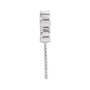 Sapphire Row Infinity-Inspired Pearl Pendant (8 mm) setting in 14K White Gold, shown without a pearl (pearl sold separately) — three-quarter view
