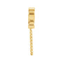 Sapphire Row Infinity-Inspired Pearl Pendant (10 mm) setting in 14K Yellow Gold, shown without a pearl (pearl sold separately) — three-quarter view