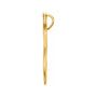 Sapphire Row Pearl Freeform Pendant (8 mm) setting in 14K Yellow Gold, shown without a pearl (pearl sold separately) — three-quarter view