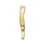 Sapphire Row Pearl Freeform Pendant (7 mm) setting in 14K Yellow Gold, shown without a pearl (pearl sold separately) — three-quarter view