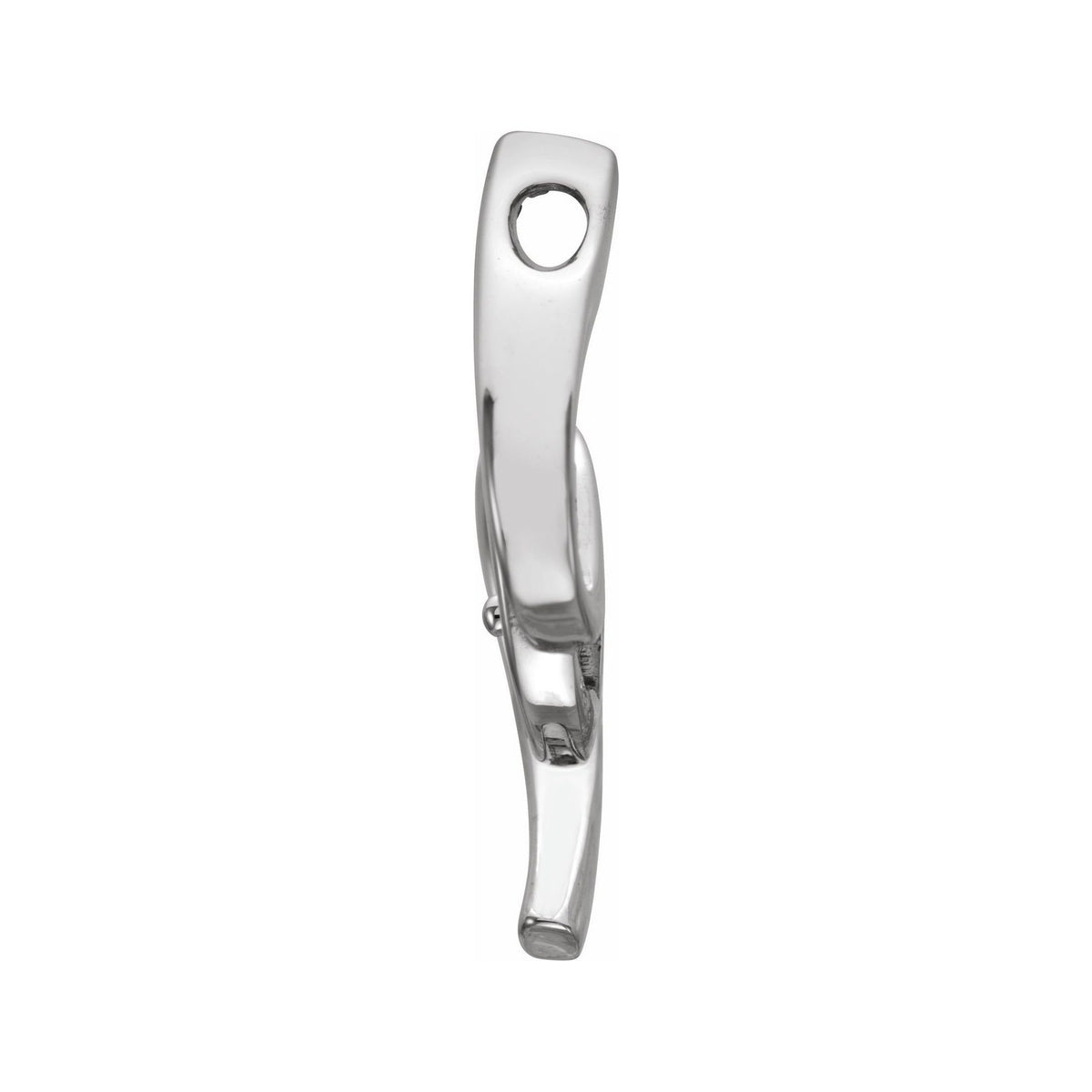 Sapphire Row Pearl Freeform Pendant (7 mm) setting in Platinum, shown without a pearl (pearl sold separately) — three-quarter view