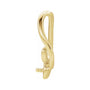 Sapphire Row Pearl Freeform Pendant (5.5 mm) setting in 14K Yellow Gold, shown without a pearl (pearl sold separately) — three-quarter view