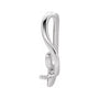 Sapphire Row Pearl Freeform Pendant (5.5 mm) setting in Platinum, shown without a pearl (pearl sold separately) — three-quarter view