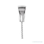 Sapphire Row Pearl Pendant setting in 14K Yellow Gold, shown without a pearl (pearl sold separately)