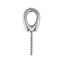 Sapphire Row Pearl Pendant (14 mm) setting in 14K Yellow Gold, shown without a pearl (pearl sold separately) — three-quarter view