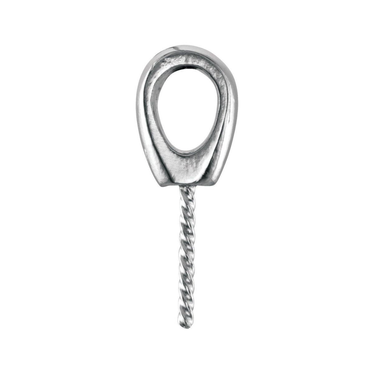 Sapphire Row Pearl Pendant (14 mm) setting in 14K Yellow Gold, shown without a pearl (pearl sold separately) — three-quarter view
