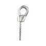 Sapphire Row Pearl Pendant (11.5 mm) setting in 14K White Gold, shown without a pearl (pearl sold separately) — three-quarter view