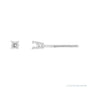 Sapphire Row Round 4-Prong Pre-Notched Stud Earrings setting in Platinum, shown with a center stone (sold separately)