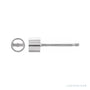 Sapphire Row Round Bezel-Set Earrings setting in 14K White Gold, shown with a center stone (sold separately)