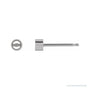 Sapphire Row Round Micro Bezel-Set Stud Earrings setting in 14K White Gold, shown with a center stone (sold separately)