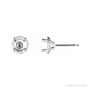 Sapphire Row Rope Earrings setting in Platinum, shown with a center stone (sold separately)