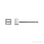 Sapphire Row Square Bezel-Set Stud Earrings setting in Platinum, shown with a center stone (sold separately)