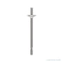 Sapphire Row Pearl Stud Earrings setting in 14K White Gold, shown without a pearl (pearl sold separately)