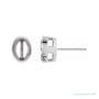 Sapphire Row Oval Tapered Bezel-Set Earrings setting in Platinum, shown with a center stone (sold separately)