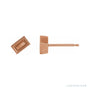 Sapphire Row Family Stud Earrings setting in 14K Rose Gold, shown with a center stone (sold separately)