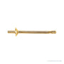 Sapphire Row Pearl Earrings setting in 14K Yellow Gold, shown without a pearl (pearl sold separately)