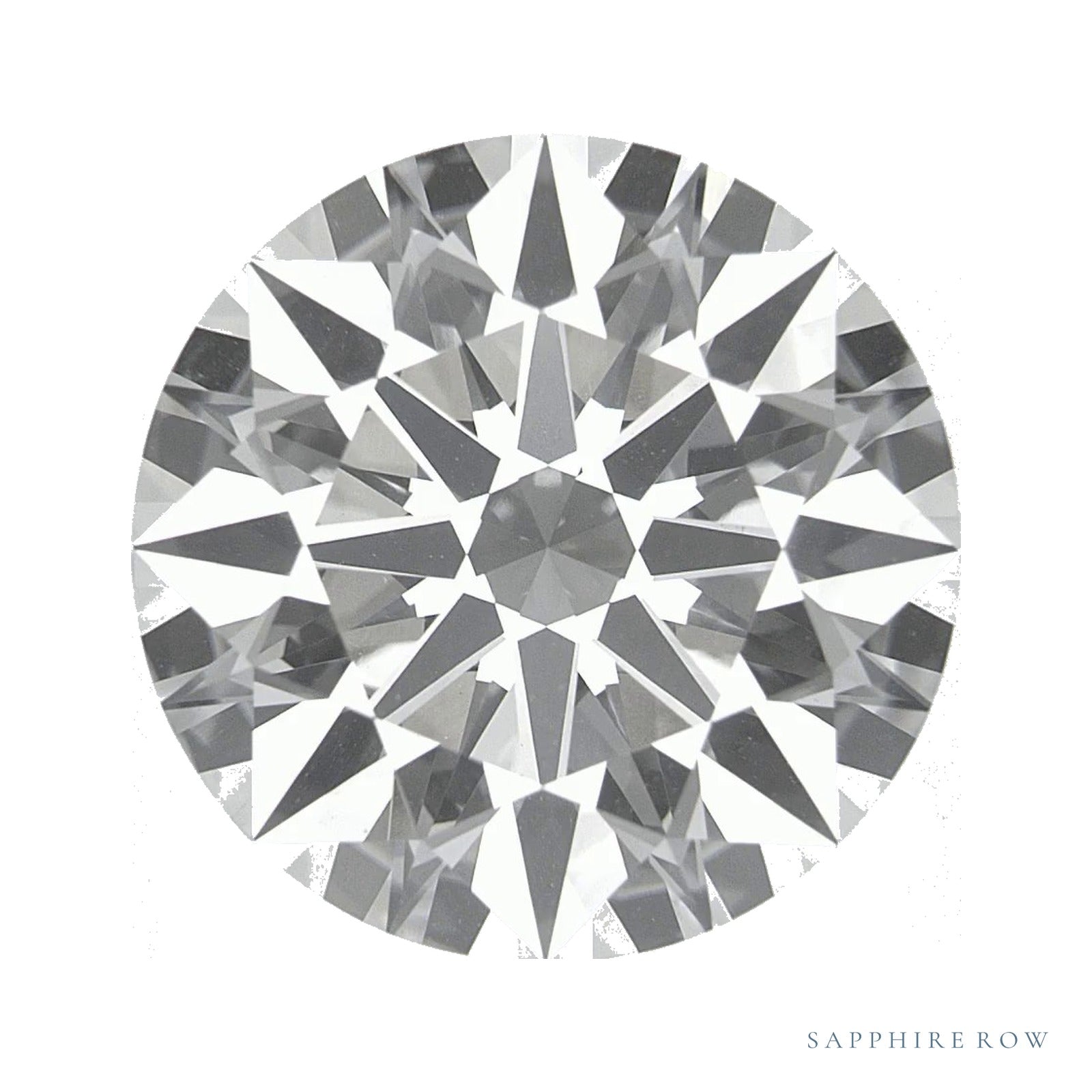 12.35 ct lab-grown diamond, round cut | Sapphire Row · cut4