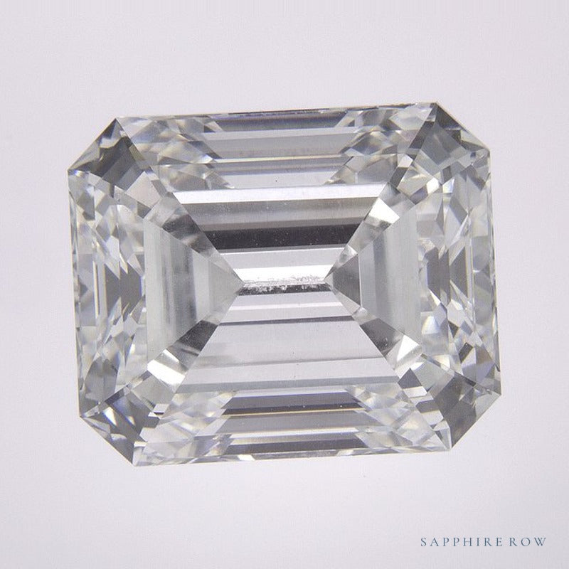 7.71 ct lab-grown diamond, emerald cut | Sapphire Row · cut6