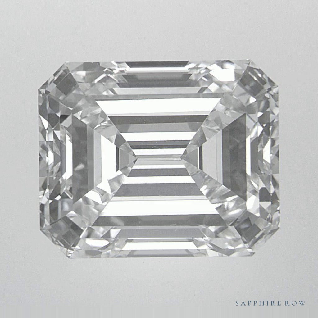 5.71 ct lab-grown diamond, emerald cut | Sapphire Row · cut7