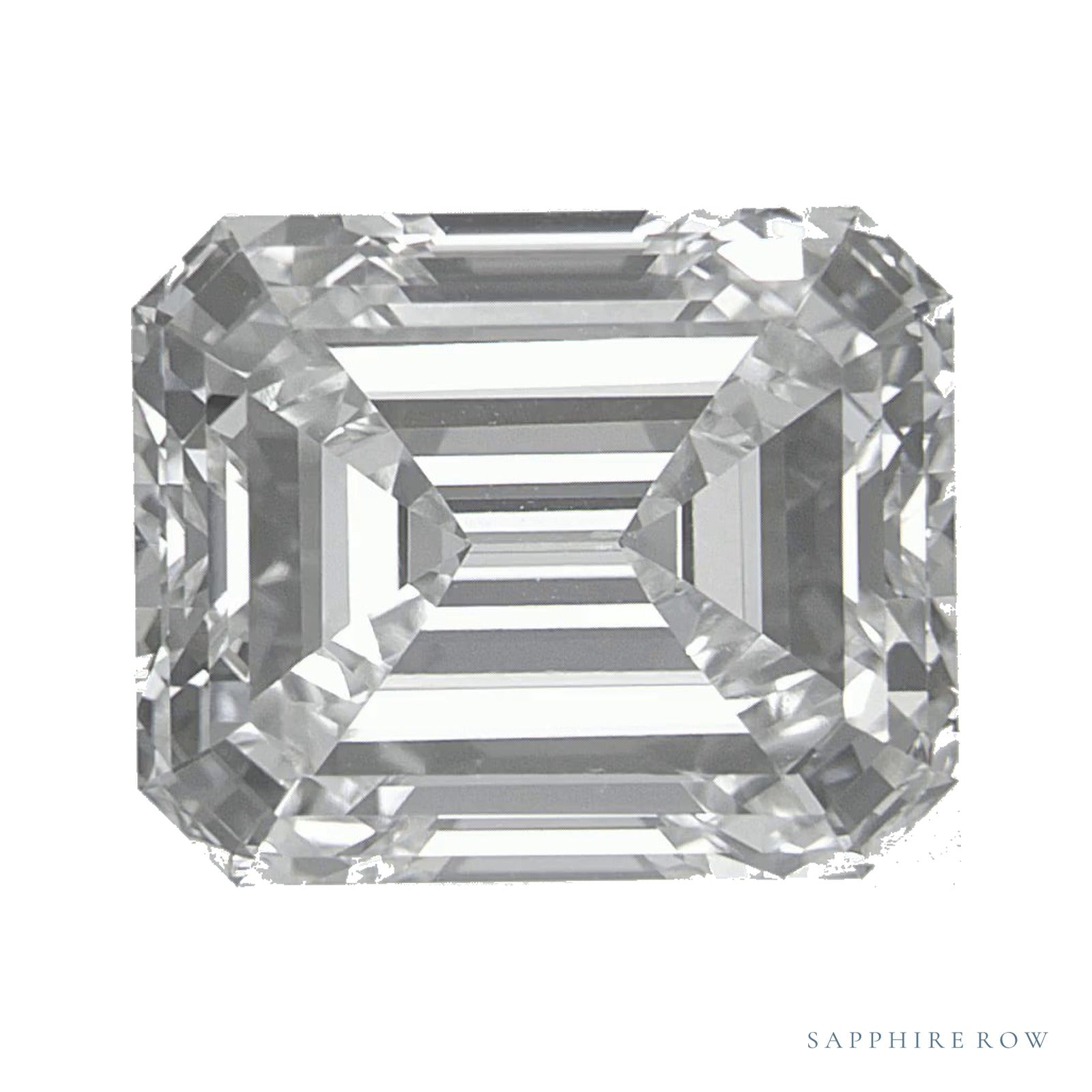 5.71 ct lab-grown diamond, emerald cut | Sapphire Row · cut4