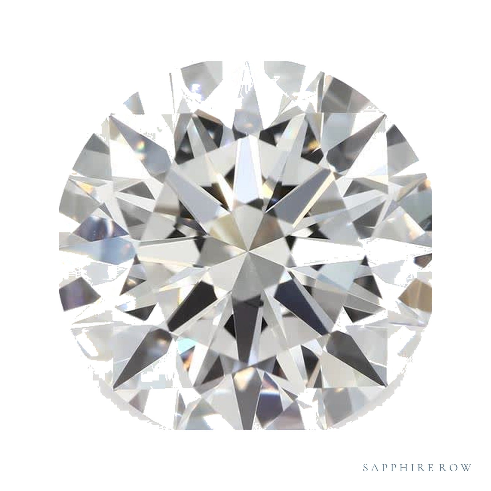 5.04 ct lab-grown diamond, round cut | Sapphire Row · cut4