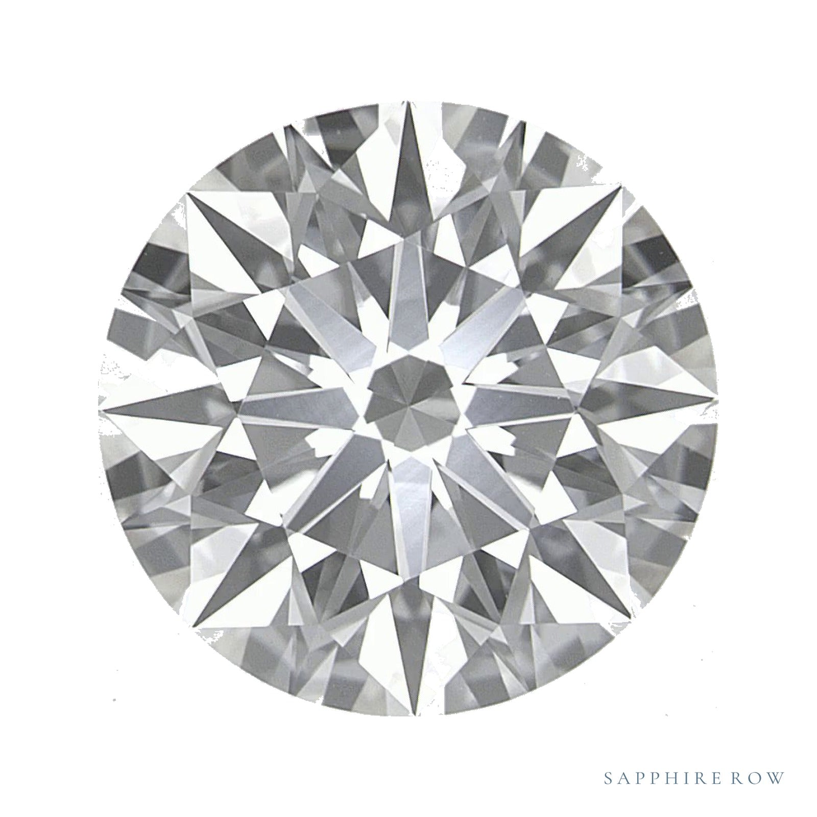 5.00 ct Round Lab-Grown Diamond – E VVS2 — Sapphire Row · cut · cut2 · cut3 · cut4
