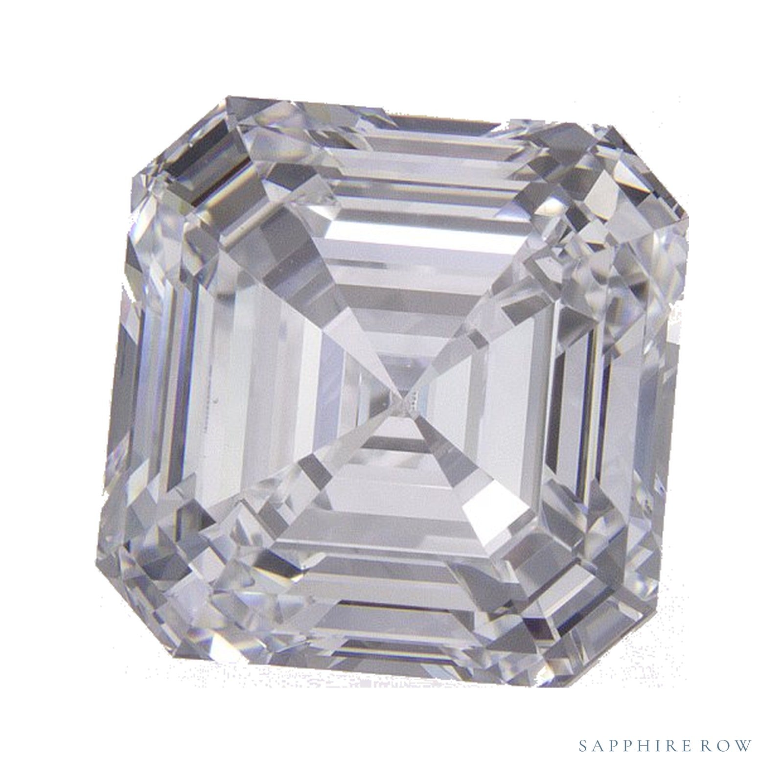 4.01 ct lab-grown diamond, asscher cut | Sapphire Row · cut4