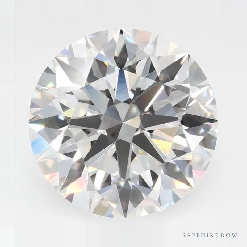 3.91 ct lab-grown diamond, round cut | Sapphire Row · cut7