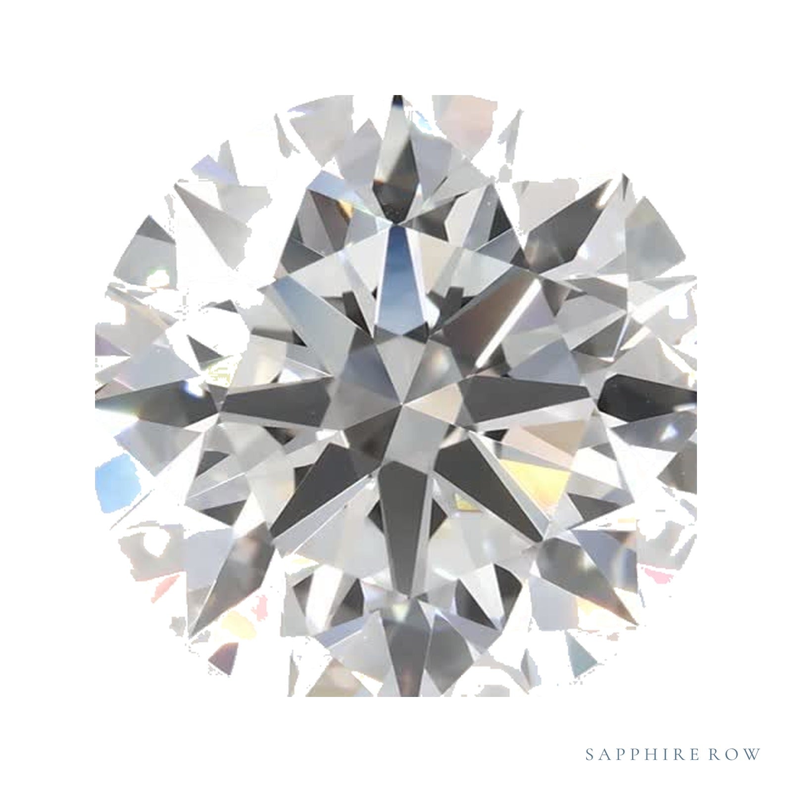 3.91 ct lab-grown diamond, round cut | Sapphire Row · cut4