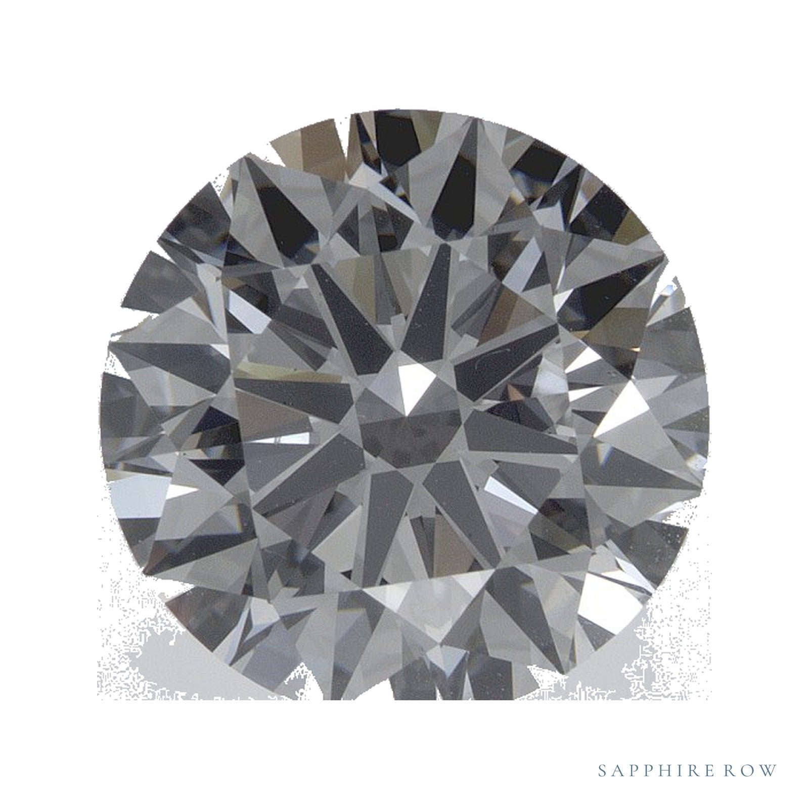 3.73 ct natural diamond, round cut | Sapphire Row · cut4