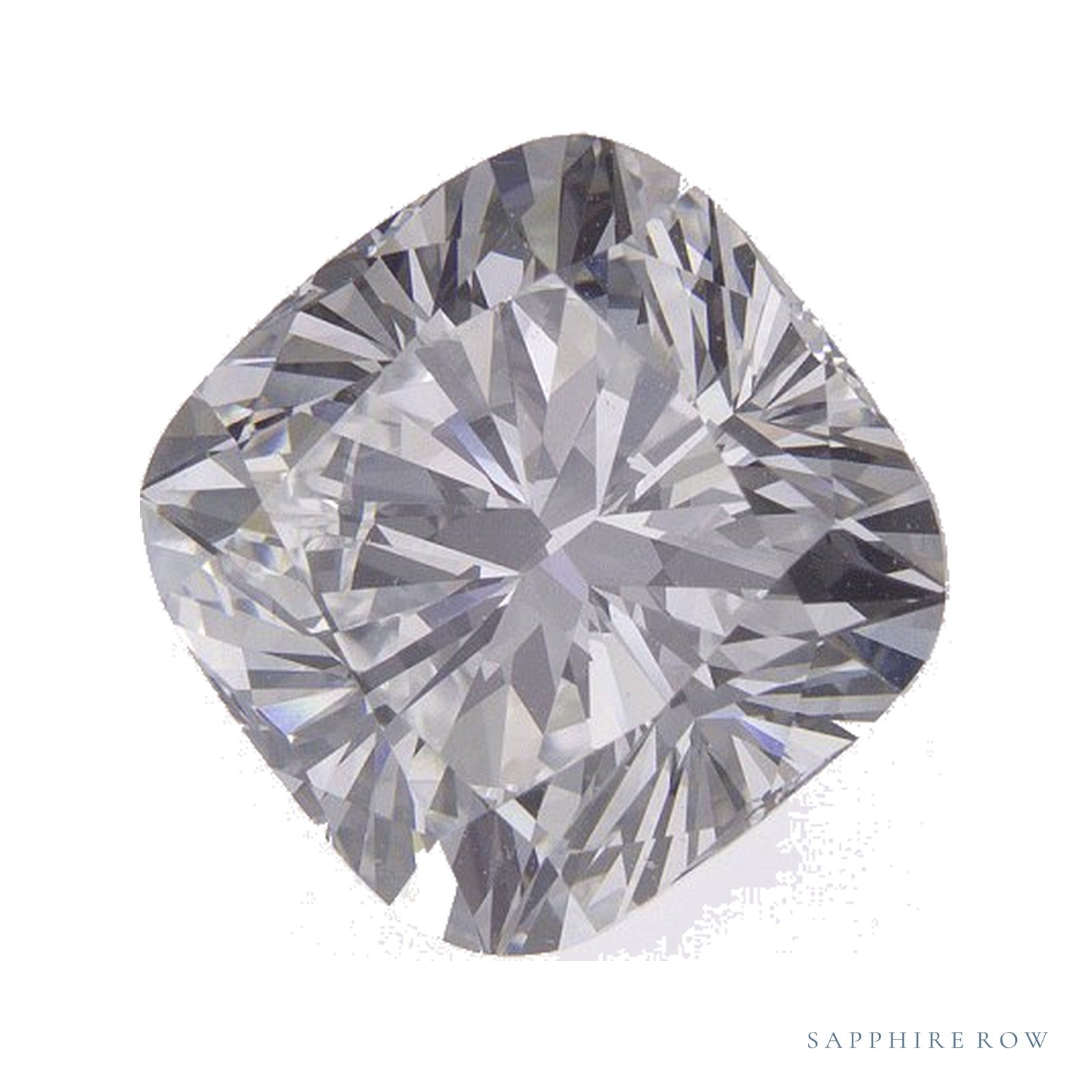 3.66 ct Cushion Lab-Grown Diamond – D VVS2 — Sapphire Row · cut · cut2 · cut3 · cut4