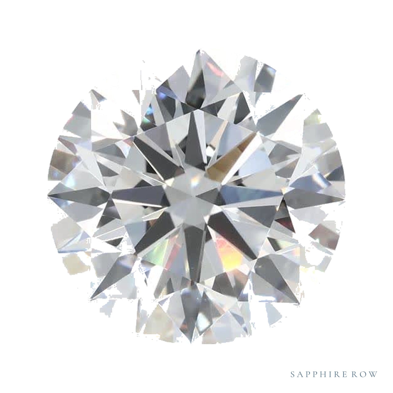 3.65 ct lab-grown diamond, round cut | Sapphire Row · cut4