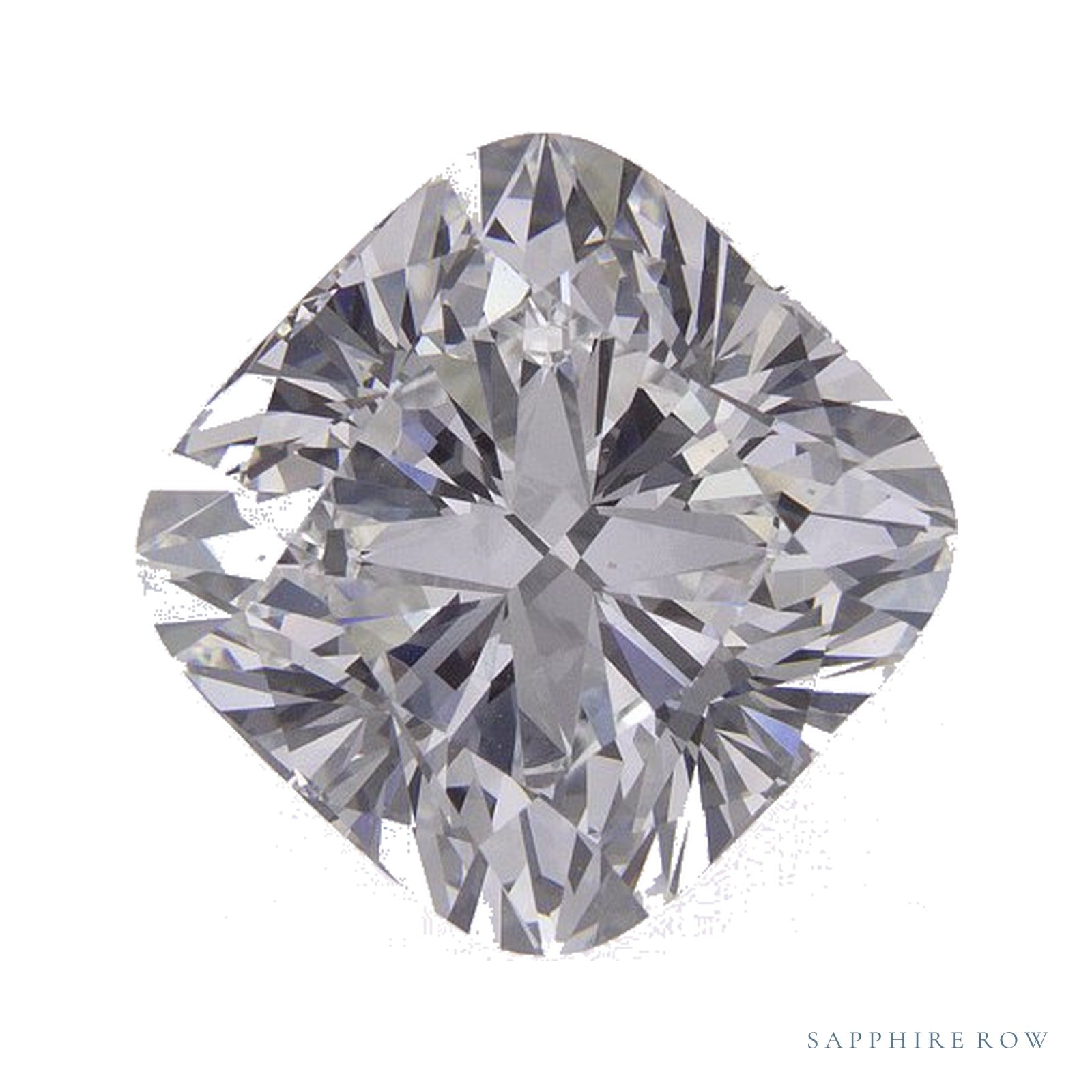 3.55 ct Cushion Lab-Grown Diamond – E VVS2 — Sapphire Row · cut · cut2 · cut3 · cut4
