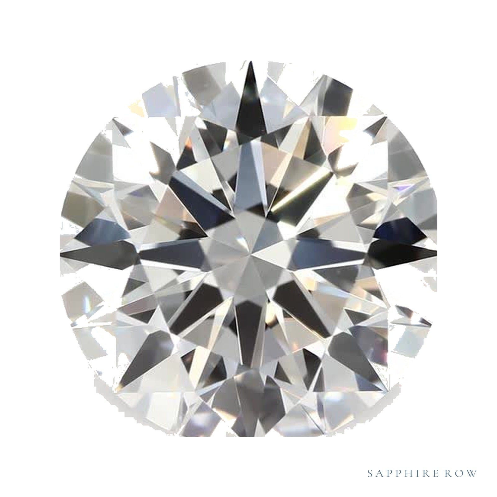 3.50 ct lab-grown diamond, round cut | Sapphire Row · cut4