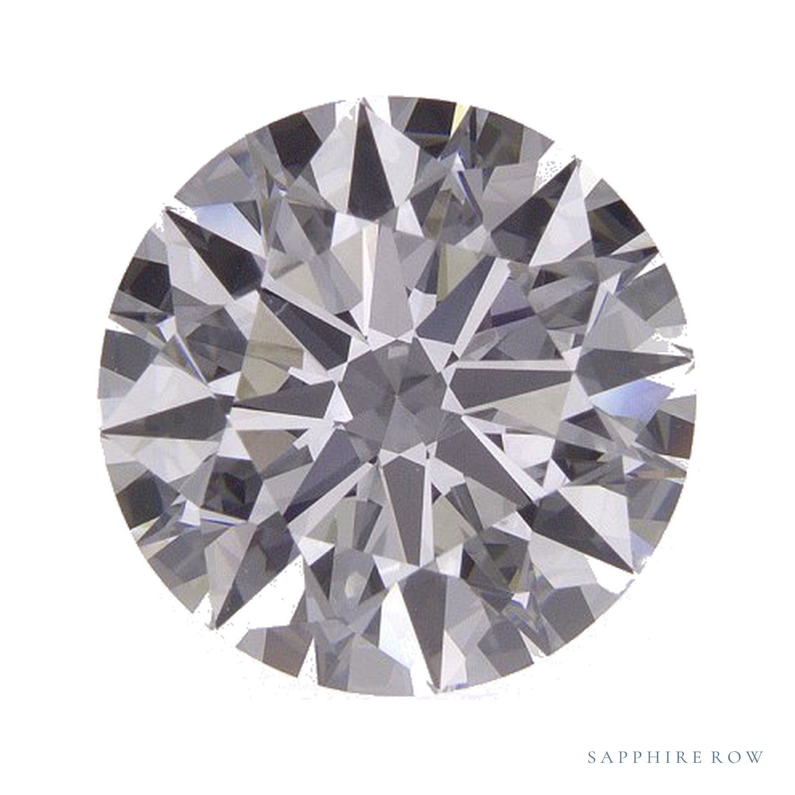 3.44 ct Round Lab-Grown Diamond – E VVS2 — Sapphire Row · cut · cut2 · cut3 · cut4