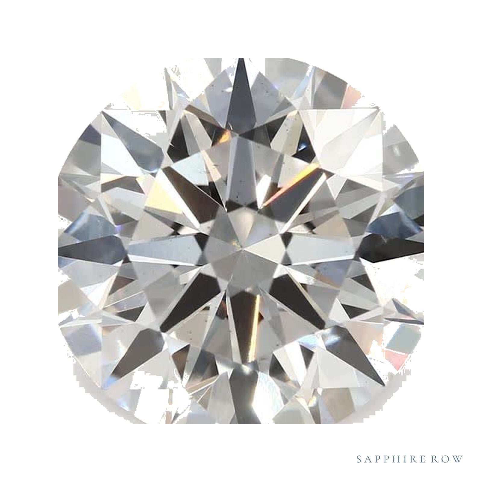 3.42 ct lab-grown diamond, round cut | Sapphire Row · cut4