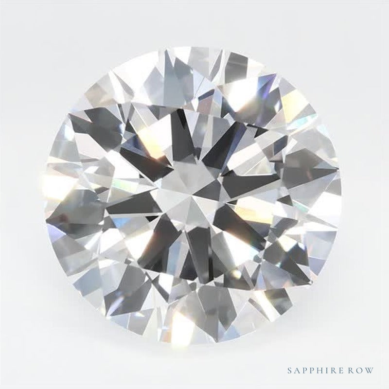 3.42 ct lab-grown diamond, round cut | Sapphire Row · cut7
