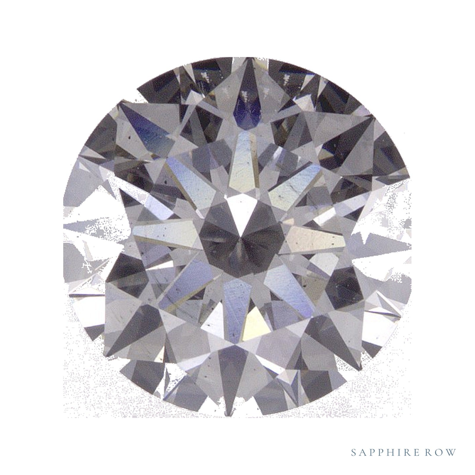 3.23 ct lab-grown diamond, round cut | Sapphire Row · cut4