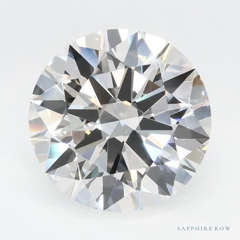 3.18 ct lab-grown diamond, round cut | Sapphire Row · cut7