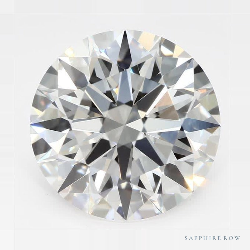 3.16 ct lab-grown diamond, round cut | Sapphire Row · cut7