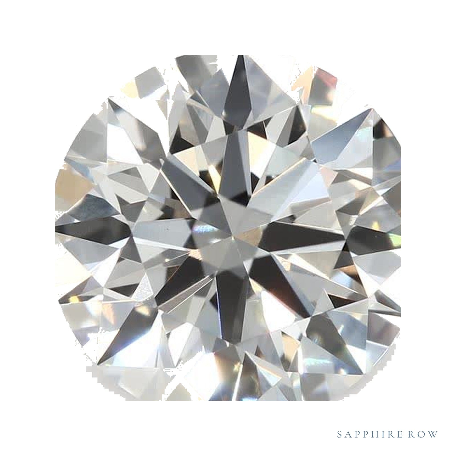 3.09 ct lab-grown diamond, round cut | Sapphire Row · cut4