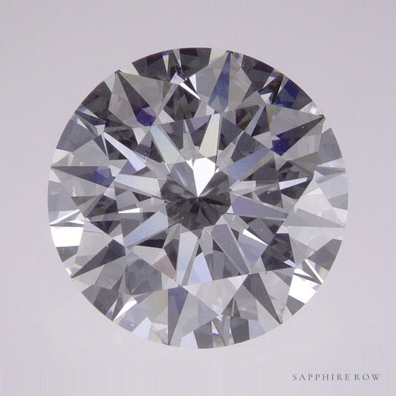 3.08 ct lab-grown diamond, round cut | Sapphire Row · cut7